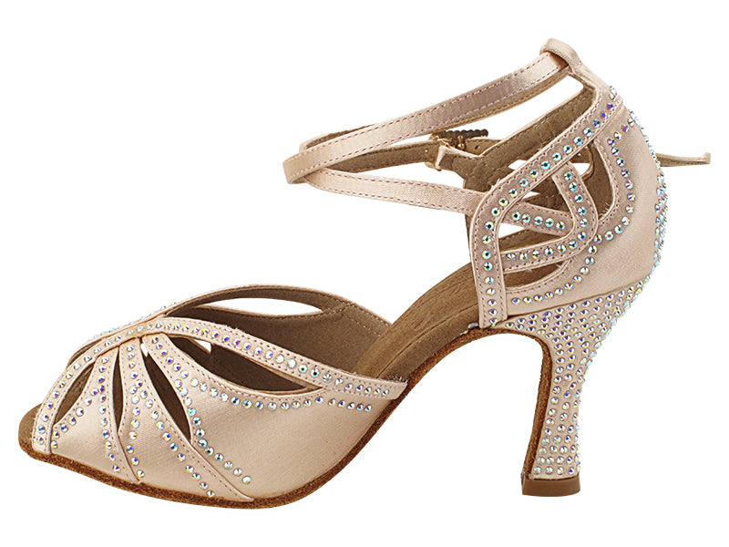 S1003CC Flesh Satin with 3" Heel (YQG) in the photo