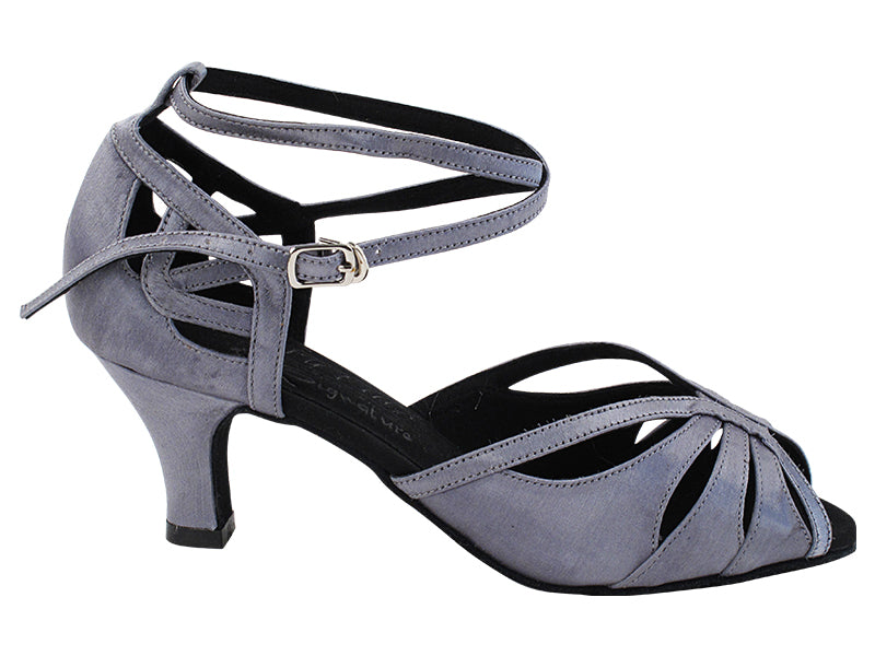 S1003 180 Grey Satin with 2.5" Heel (2040) in the photo