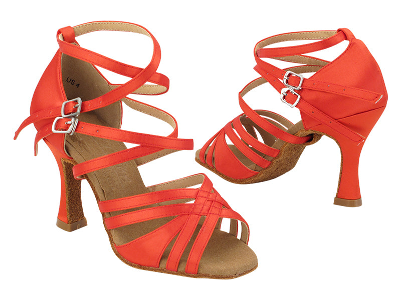 S1006 118 Red Satin with 3" Heel (YQG) in the photo