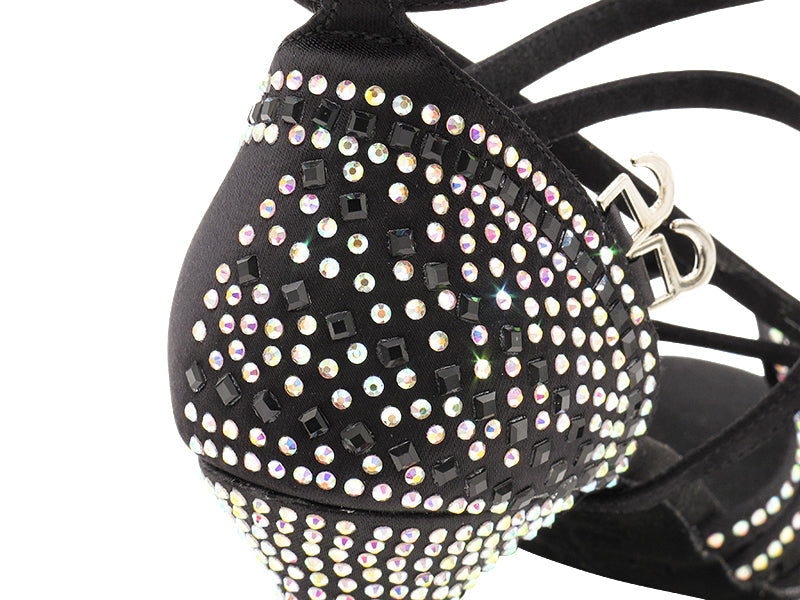 S1006CCMixTwoEmerald Black Satin with 2.5" Spool Heel (PG) in the photo