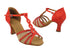 S1009 118 Red Satin_B_T_07 Red Stardust_S_Flesh Mesh with 2.5" Spool Heel (PG) in the photo