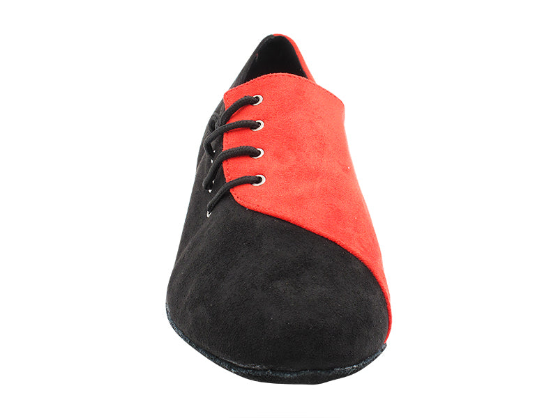 S2519 Black Oxford Nubuck_O_228 Red Velvet_I with Men 1" Standard Heel (2002) in the photo
