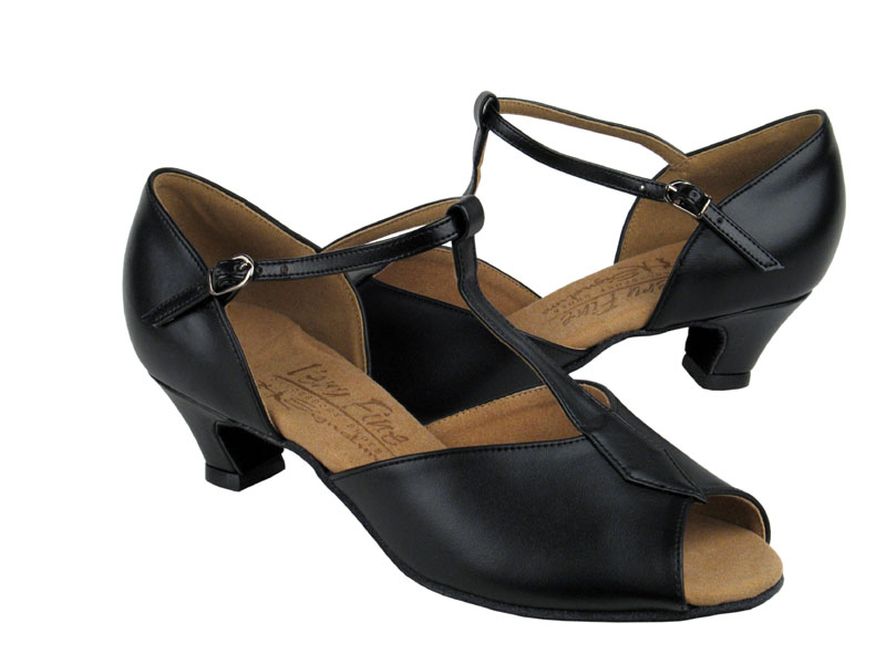S2802 Black Leather with 1.2" cuban heel in the photo