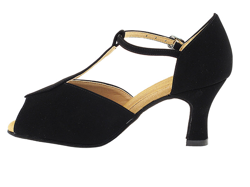 S2802 Black Nubuck Leather with 2.5" Heel in the photo