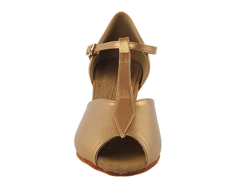 S2802 Copper Nude Leather with 1.2" Cuban Heel in the photo