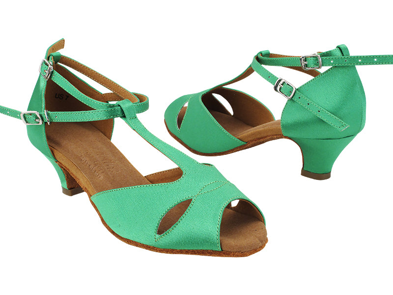 S2803 138 Dark Green Satin