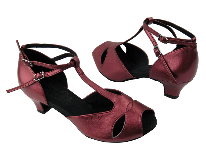 S2803 BA46 Carmine with 1.2" Cuban heel in the photo