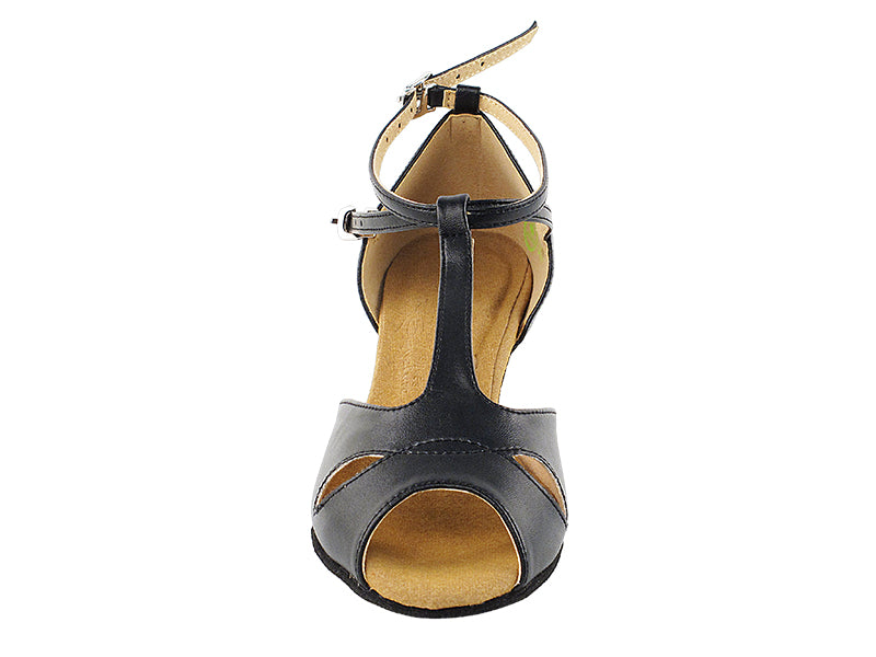 S2803 Black Leather with 1.2" Cuban Heel in the photo