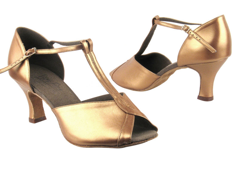 S2804 BA30 Copper Nude Leather with 2.5" heel in the photo