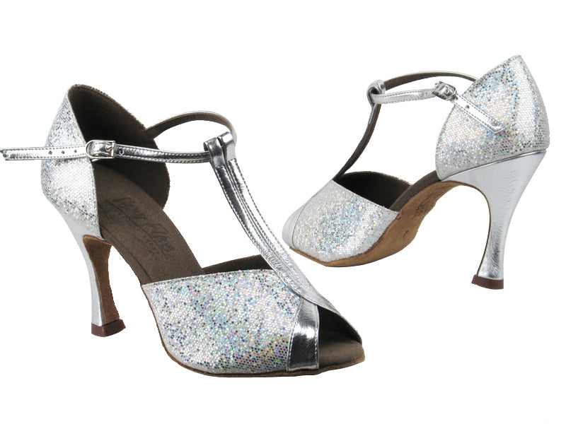 S2804 BF28 Silver Scale_B_BA32 Silver Leather Trim_H with 3.5" heel in the photo