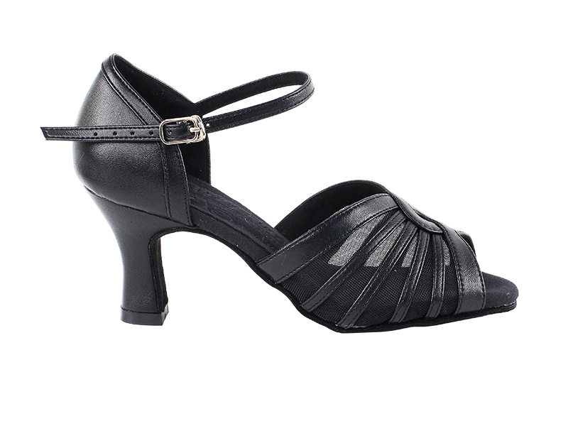 S2805 Black Leather with 2.5" Heel in the photo
