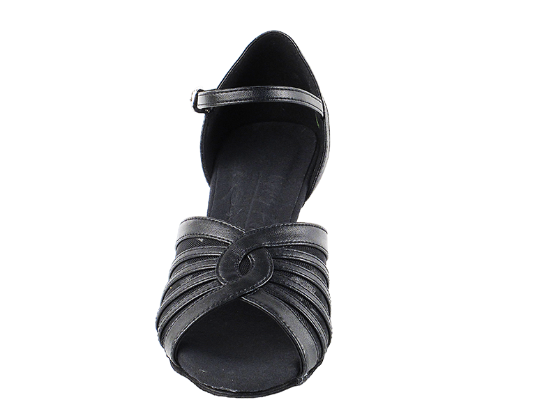 S2805 Black Leather with 2.5" Heel in the photo