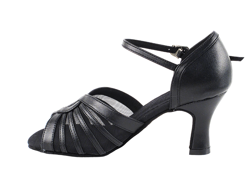 S2805 Black Leather with 2.5" Heel in the photo