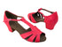 S2806 BA54 Fluorescent Magenta PU with 1.6" Medium heel in the photo