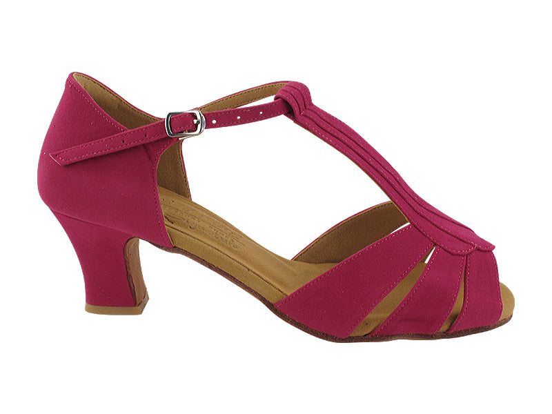 S2806 250 Peach Velvet with 1.2" Cuban Heel (CI) in the photo