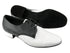 S304 Black Leather_White Leather with 1" Standard heel in the photo