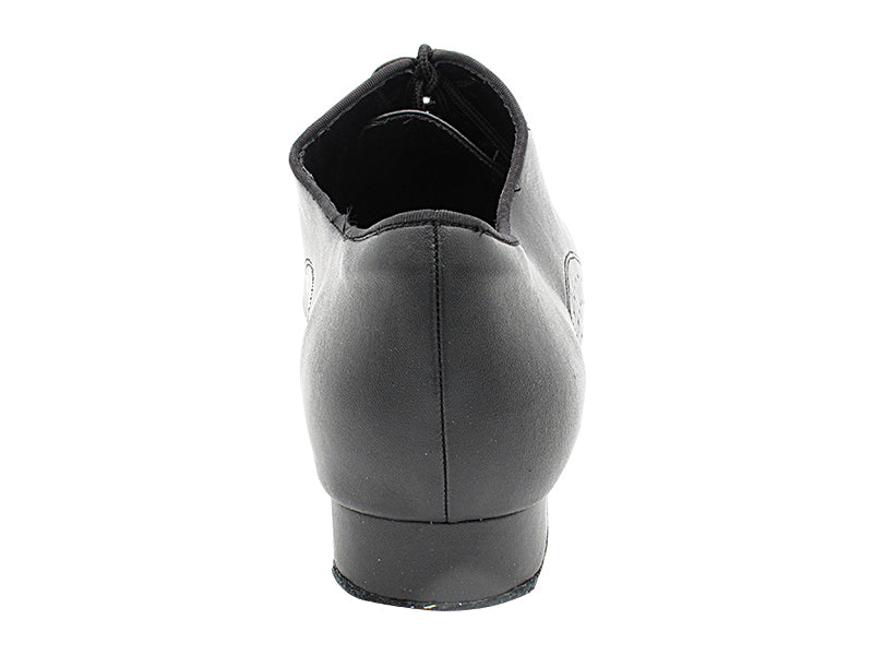 S309 Split Sole Black Leather with 1" heel in the photo