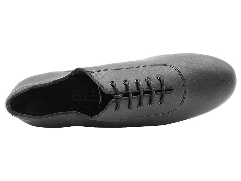 S309 Split Sole Black Leather with 1" heel in the photo