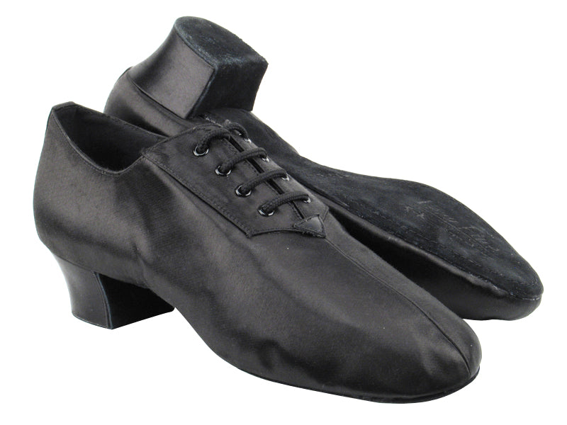 S420 BD12 Black Satin with 1.6" Heel in the photo
