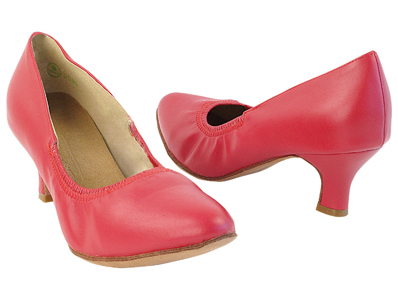 S9107 Red Leather with MTXZ_2" Slim Heel in the photo