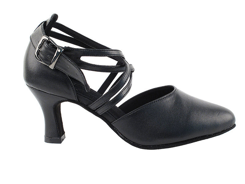 S9110 Black Leather with 2.5" Heel in the photo