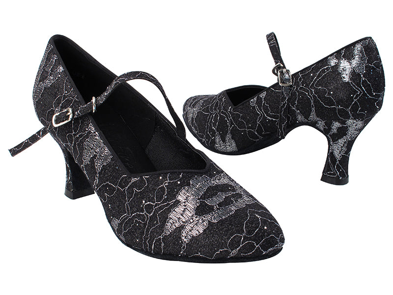 S9138 5 Lace Black Silver Scale