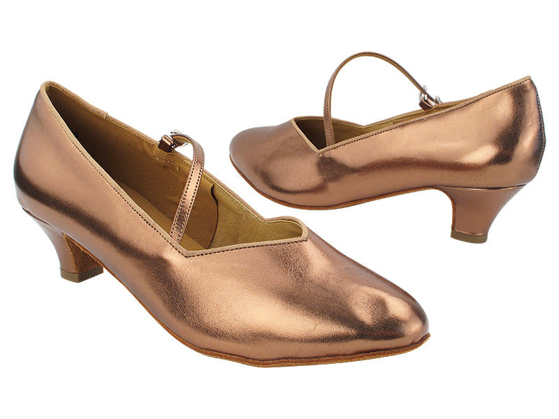 S9138 Dark Tan Gold Leather with 1.2" Cuban Heel (CI) in the photo