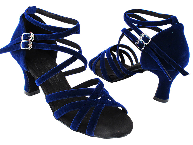 S9206 252 Blue Velvet with 2.5" Spool Heel (PG) in the photo