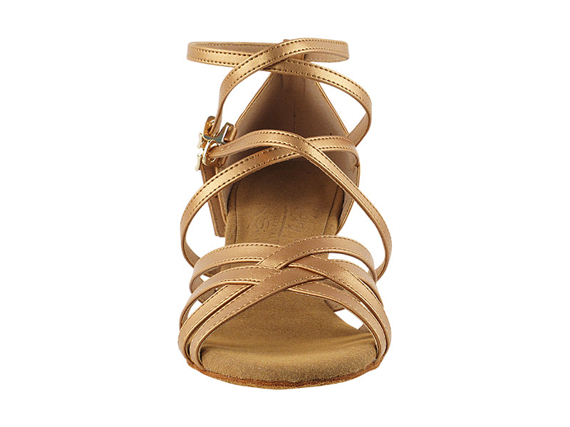 S9206 Copper Nude Leather & Cuban Heel