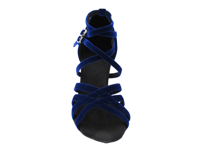 S9206 252 Blue Velvet with 2.5" Spool Heel (PG) in the photo