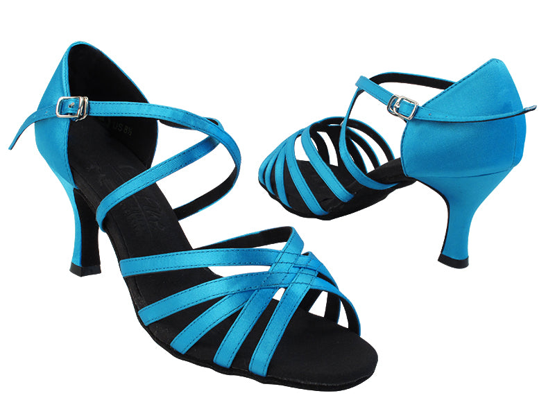 S9216 120 Blue Satin_Black Insole