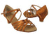 S9216 Copper Tan Satin with 1.2" Cuban Heel in the photo