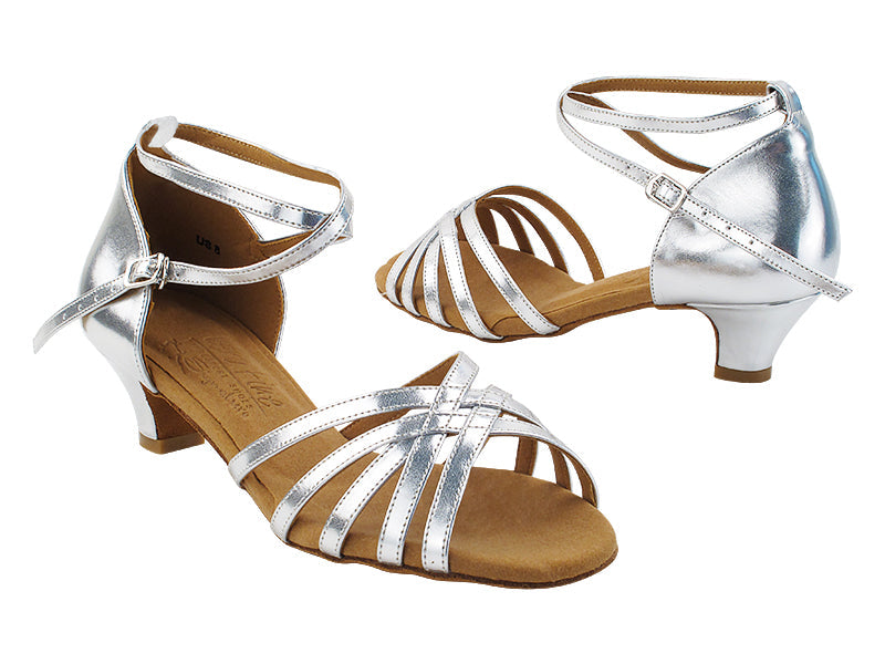 S9216 Silver Leather with 1.2" Cuban Heel (CI) in the photo