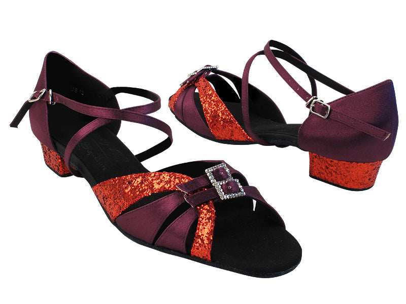 S92307 37 Red Sparkle_T_H_119 Purple Satin