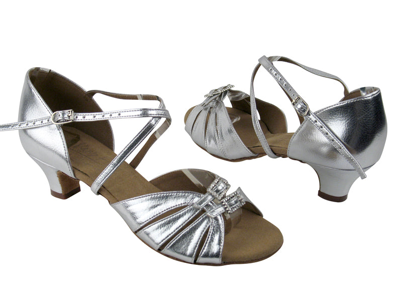 S92307 BA32 Silver Leather with 1.2" Cuban heel in the photo