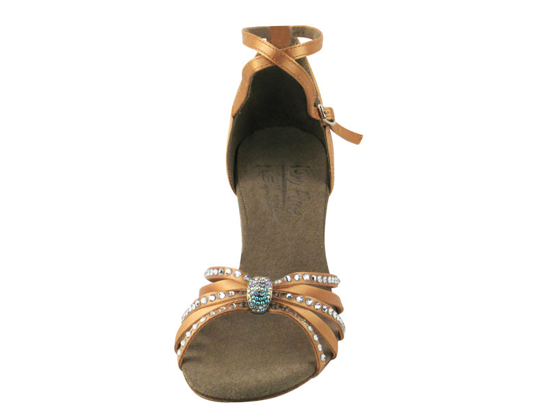 S92311 Tan Satin Rhinestone design B