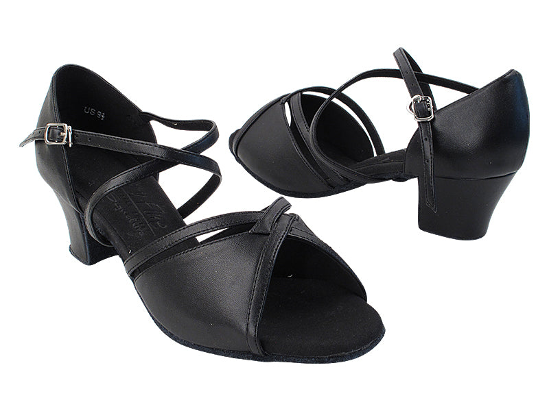 S92318 216 Black Leather with 1.6 inch Heel (Heel Code NJ) in the photo