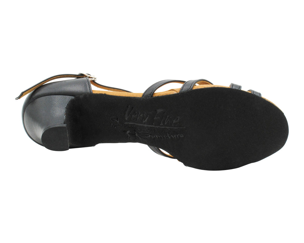 S9235 Black Leather with 1.2" cuban heel in the photo