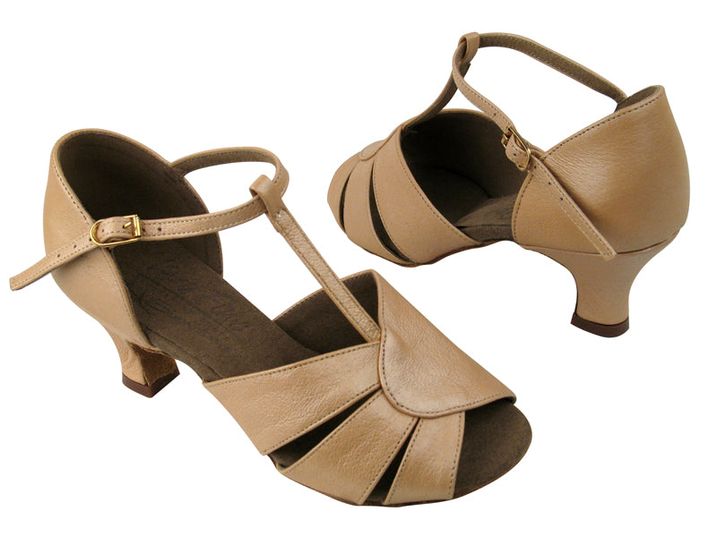 S9238 BC1 Light Tan Light Leather with 2" Slim Cuban heel in the photo