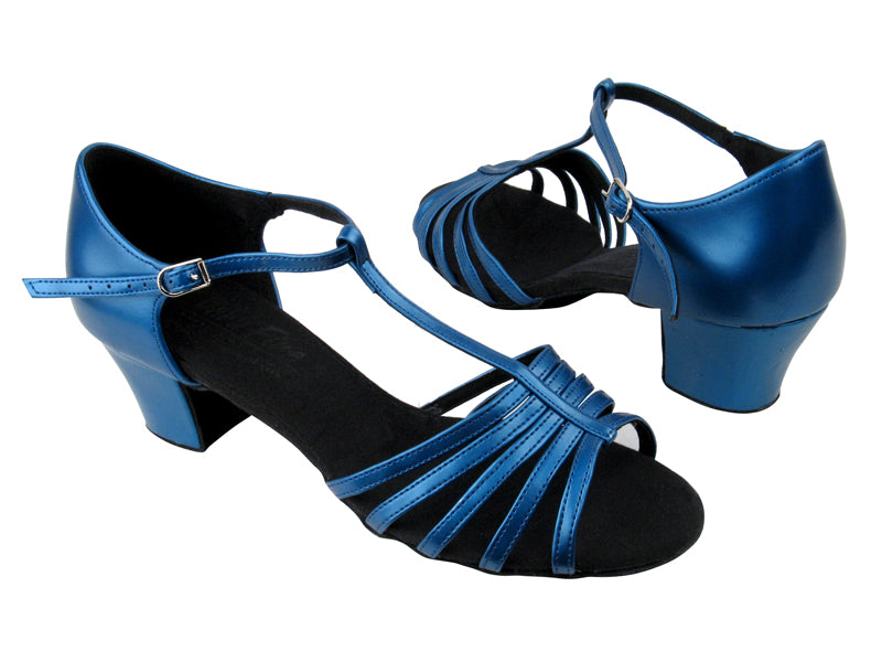 S9273 BB18 Gem Blue Leahter with 1.6" Medium heel in the photo