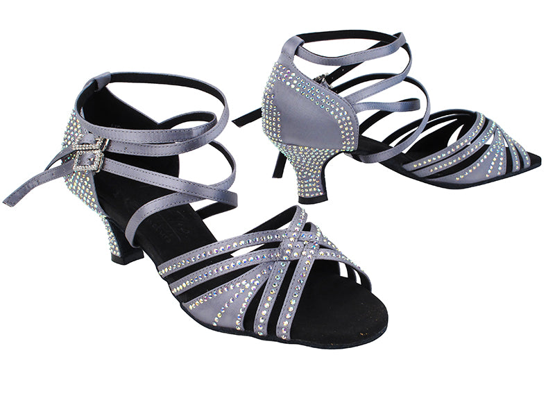 S1006CC 180 Grey Satin with 2" Slim Heel (MTXZ) in the photo