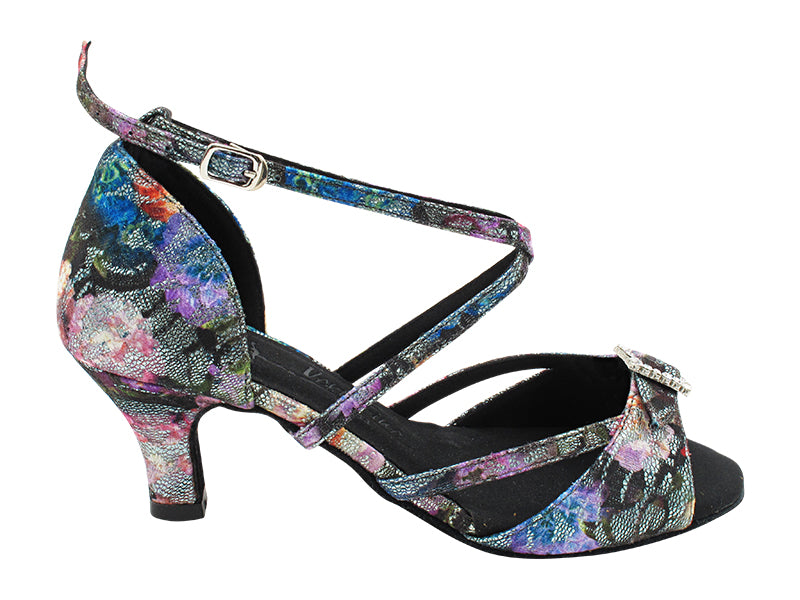 SERA1110 197 Flower Glitter Satin with 2.5" Heel (2040) in the photo