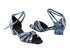 SERA1131 268 Blue White Snake PU_SERA1137 BackStrap with 1.5" medium heel in the photo