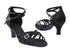 SERA1137 83 Black Satin with 2.5" heel in the photo
