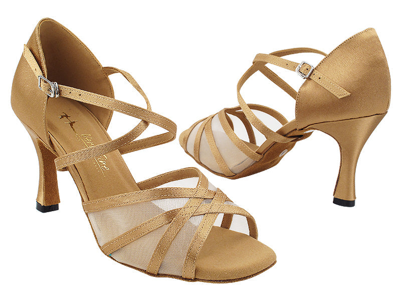 SERA1605 81 Brown Satin with 3" Heel (5059) in the photo