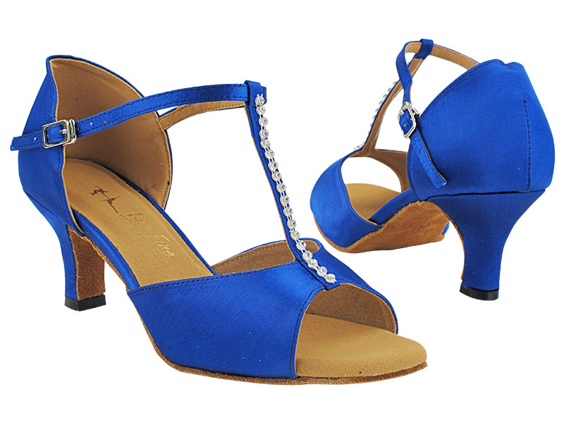 1609LEDSS 84 Gem Blue Satin with 2.5" Heel (2899) in the photo