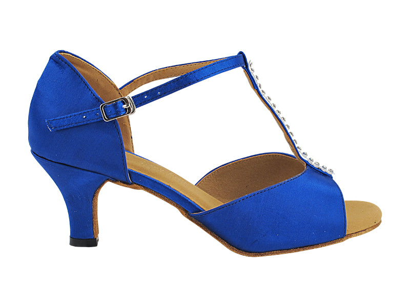 1609LEDSS 84 Gem Blue Satin with 2.5" Heel (2899) in the photo