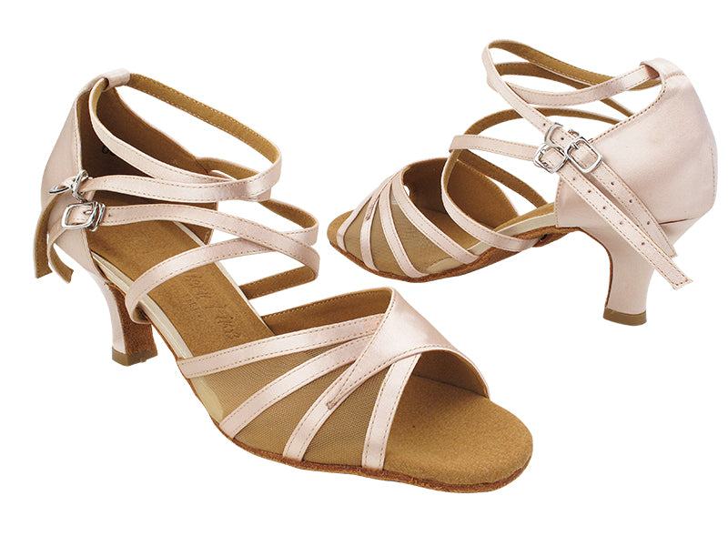 SERA1662B 140 Flesh Satin_Flesh Mesh with 2.5" Heel (2040) in the photo