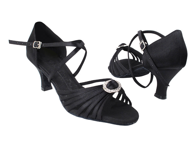 SERA1671B Black Satin X-Strap Arch