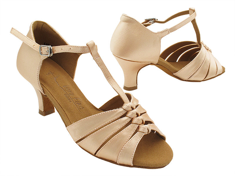 SERA1672 215 Flesh Satin with 2.5" Low Heel (2040) in the photo